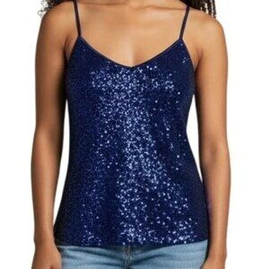 💎Express Blue Sequin Camisole S